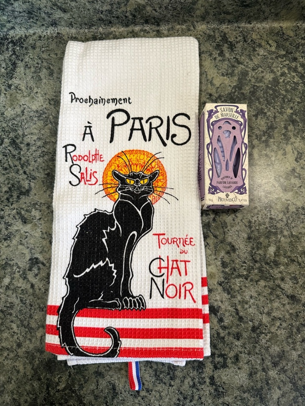 Paris hand towel and soap ￼